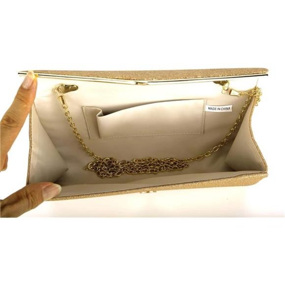 Clutch Purse Evening Bags Sparkling Shoulder Envelope Party Cross Body Handbags - Picture 6 of 6